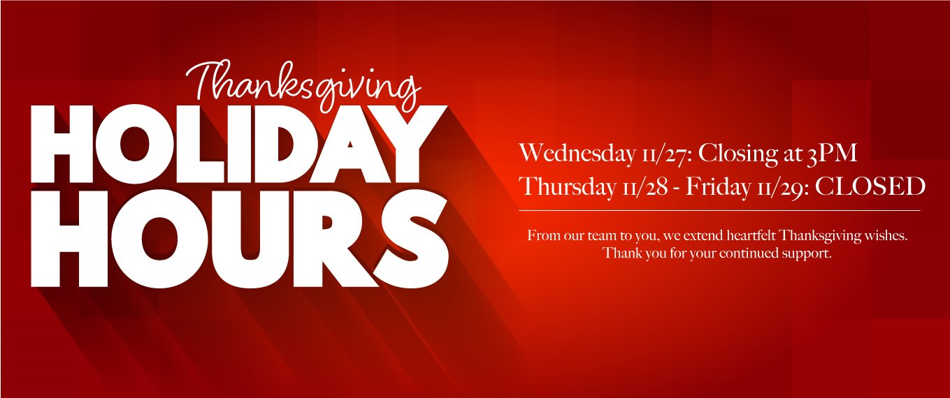 Thanksgiving Holiday-Hours